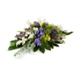 Rouwarrangement Wit-Paars